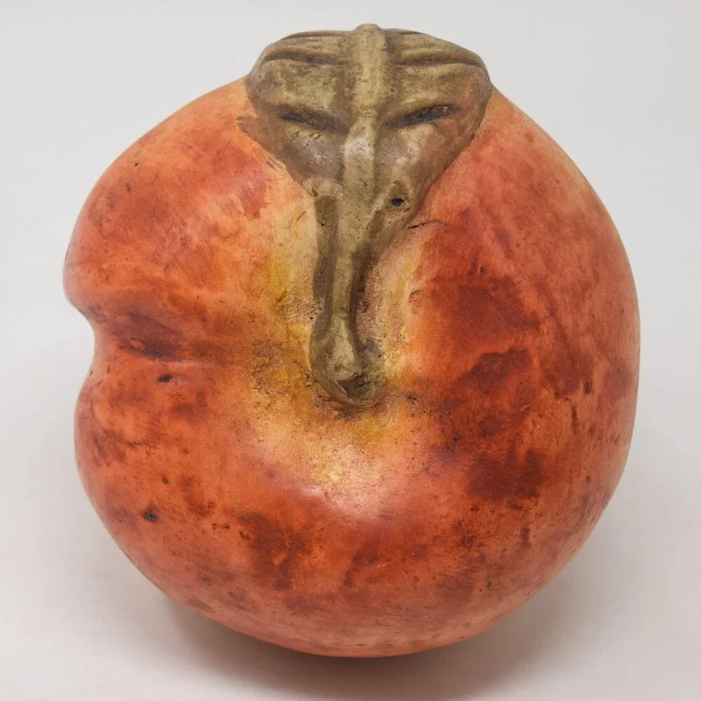 Oversized Peach Statue Fruit Decor Nature Large MCM Cottagecore Farmhouse Granny - Picture 3 of 16